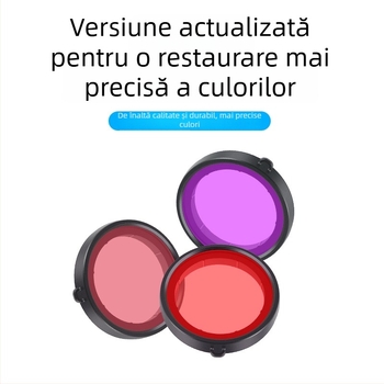 Carcasă etanșă pentru DJI Osmo Action 5 Pro/4/3, din acrilic, adâncime 45 m, cu filtru