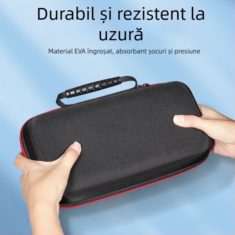 Geantă de depozitare portabilă pentru două microfoane, husă-cub rezistentă la căderi pentru microfoane wireless și accesorii audio, din Oxford