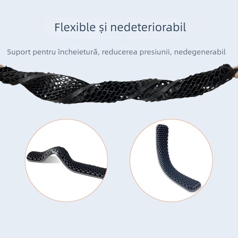 Padă de încheietură pentru mouse cu gel TPE, cu două fețe, structură fagur gol, ușor de curățat, 0,2 kg