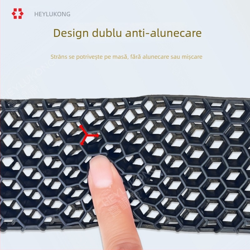 Padă de încheietură pentru mouse cu gel TPE, cu două fețe, structură fagur gol, ușor de curățat, 0,2 kg