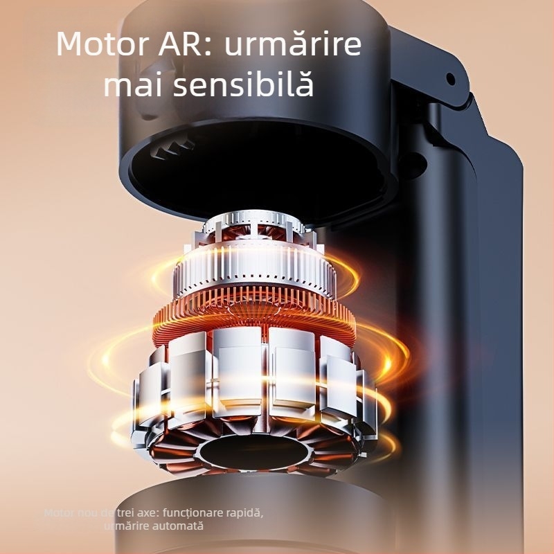 Baston pentru selfie cu urmărire AI, stabilizator 360°, recunoaștere facială AI, difuzare live, corp din aliaj de aluminiu