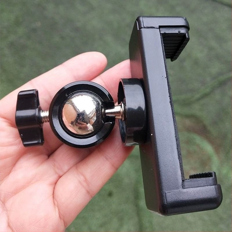 Suport pentru telefon pentru transmisiuni live, cu gimbal rotativ, clip universal, adaptor bază dual, suport pentru telefon