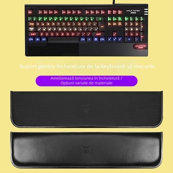 Suport pentru încheietura mâinii pentru tastatură mecanică, suprafață anti alunecare, compatibil cu tastele 87/98/99/104, potrivit pentru gaming și tastare, personalizabil