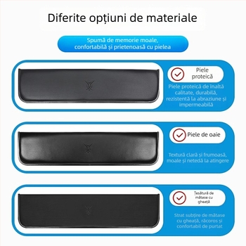 Suport pentru încheietura mâinii pentru tastatură mecanică, suprafață anti alunecare, compatibil cu tastele 87/98/99/104, potrivit pentru gaming și tastare, personalizabil