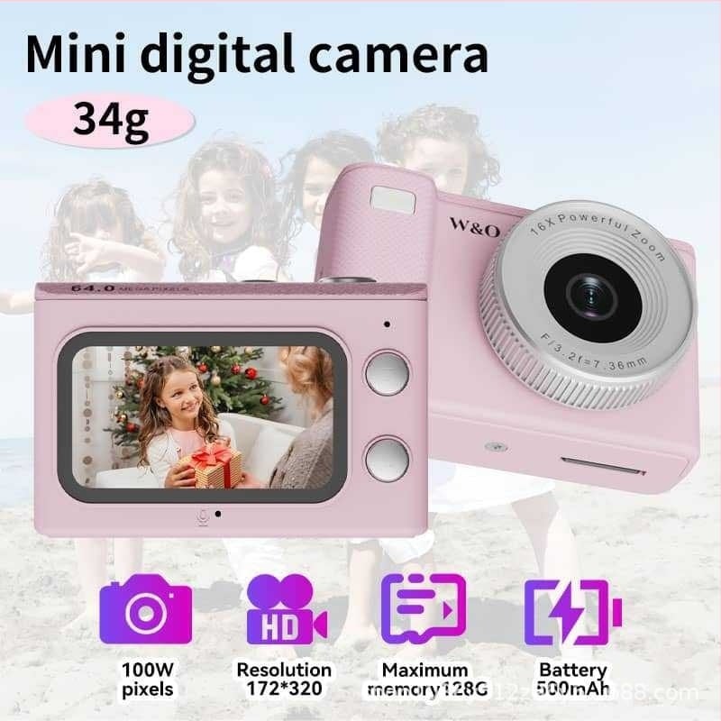 Cameră pentru copii Q15 cu video HD, ecran LCD de 1,45 inch, 8MB RAM + 4MB ROM, suport până la 128GB stocare, de la W&0