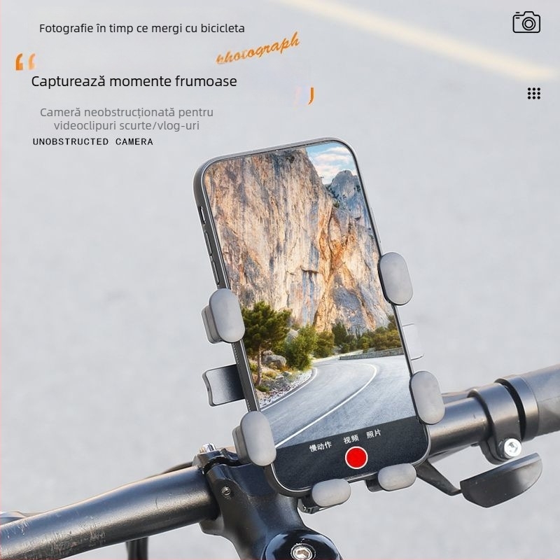 Suport pentru telefon de bicicletă - montaj deasupra, din metal, marcă Other, model Manufacturer Direct Supply Custom Made Cross-Border