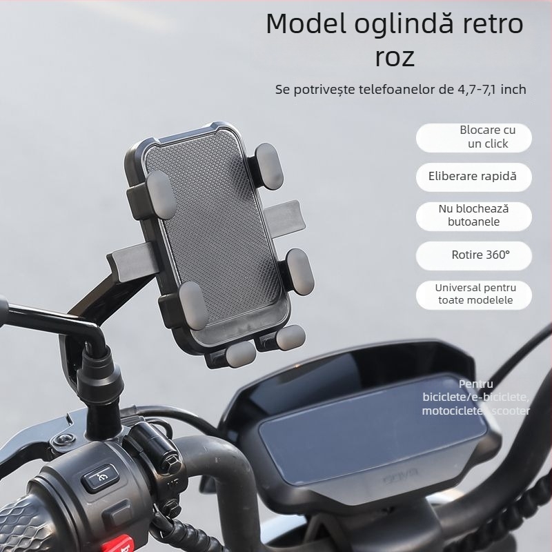 Suport pentru telefon de bicicletă - montaj deasupra, din metal, marcă Other, model Manufacturer Direct Supply Custom Made Cross-Border