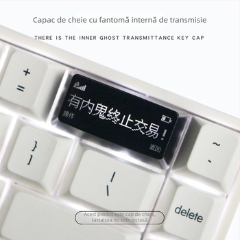 Capă de taste, transparent personalizat, pentru tastele Backspace și Enter pe tastaturi mecanice
