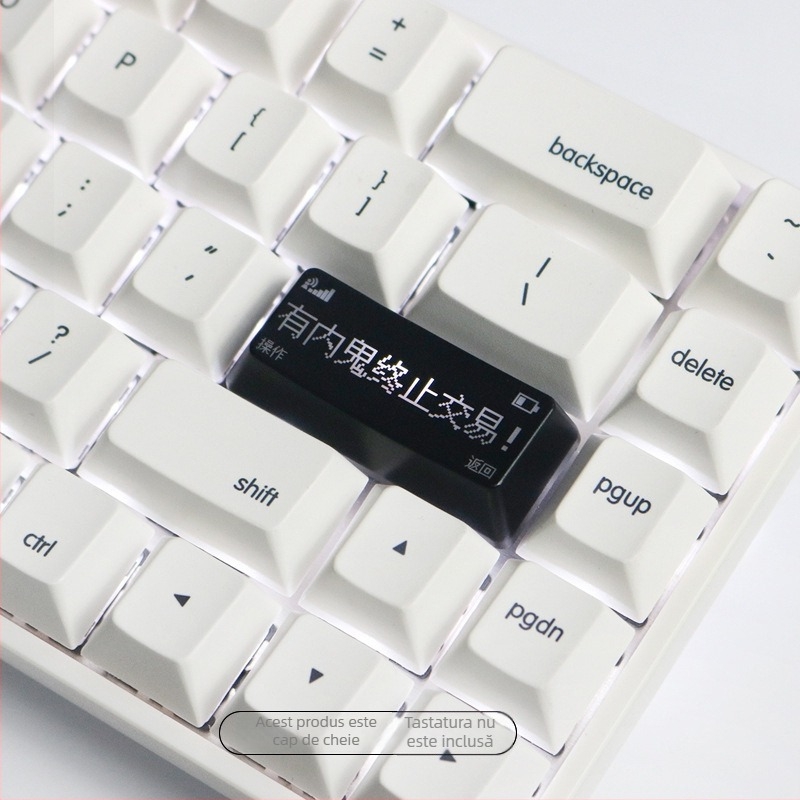 Capă de taste, transparent personalizat, pentru tastele Backspace și Enter pe tastaturi mecanice