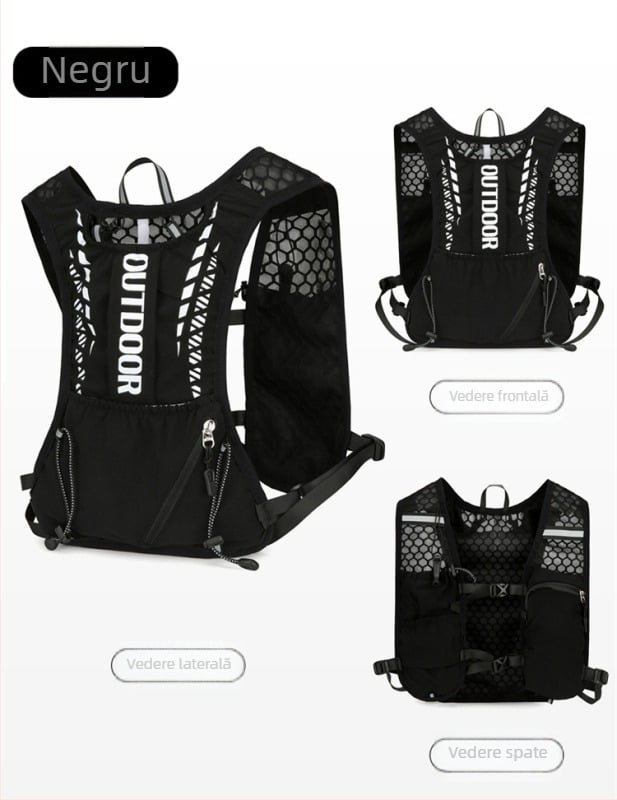 Rucsac de drumeție din poliester, unisex, cu curea cu pernă de aer, pentru ciclism