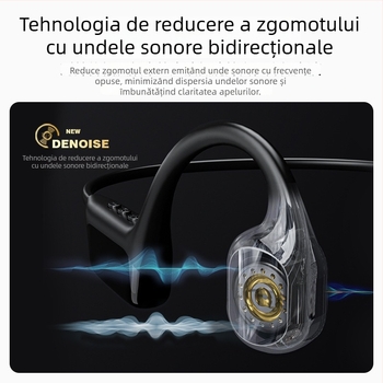Căști cu conductie osoasă pentru înot, Bluetooth, afișaj digital, 32GB stocare, IPX8 rezistente la apă