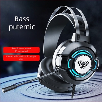 Tarantula S602 căști de gaming cu fir USB 7.1 canale cu microfon pentru PC