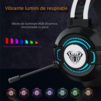 Tarantula S602 căști de gaming cu fir USB 7.1 canale cu microfon pentru PC