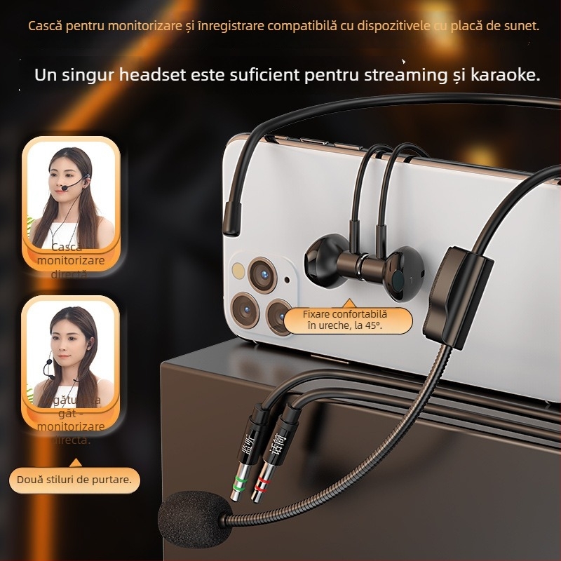 Warstown SK Series căști cu fir, carcasă metalică, design în stil gât, semi-in-ear, 3.5 mm jack, 32 Ω, 20–20000 Hz, cablu 2–3 m