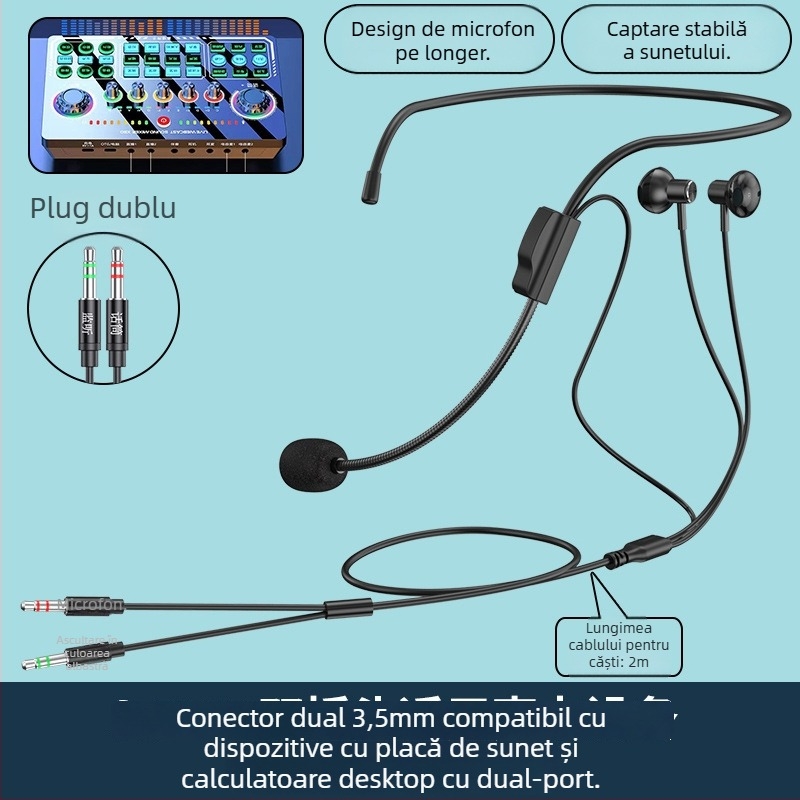 Warstown SK Series căști cu fir, carcasă metalică, design în stil gât, semi-in-ear, 3.5 mm jack, 32 Ω, 20–20000 Hz, cablu 2–3 m