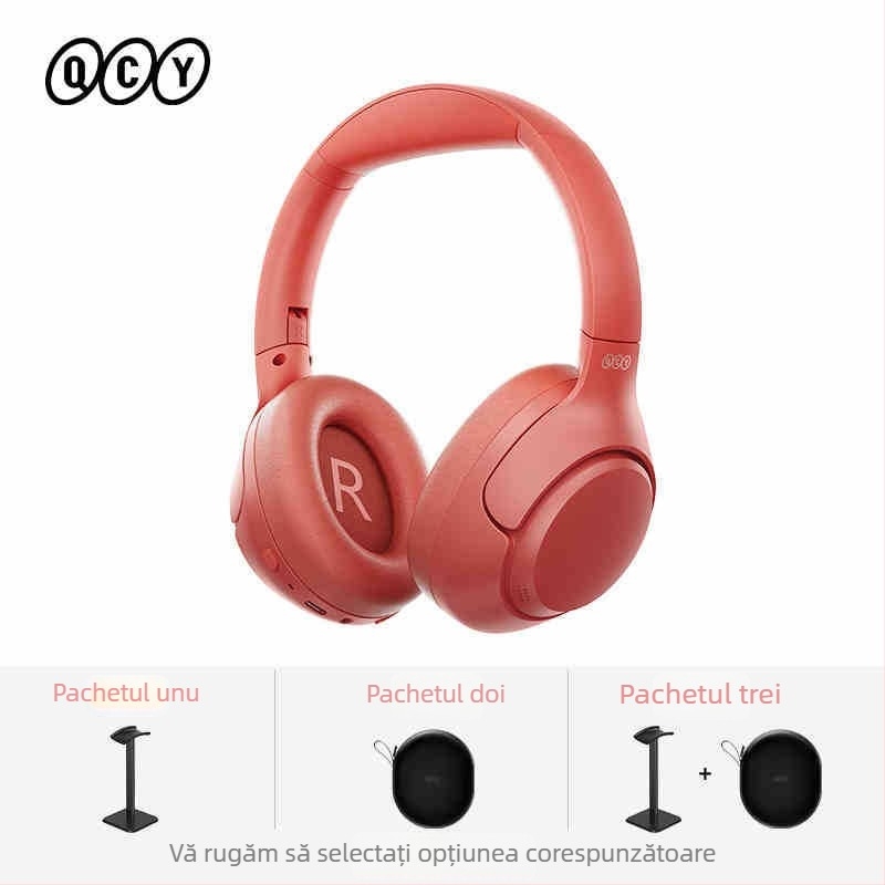 QCY H3 căști Bluetooth montate pe cap cu ANC, adevărate fără fir pentru sport, rază 5 m, Bluetooth 5.0