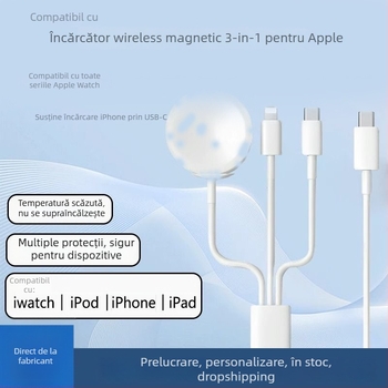Încărcător wireless pentru Apple Watch pentru toate seriile, încărcare PD, încărcare magnetică, 2,5 A ieșire, putere totală 5 W
