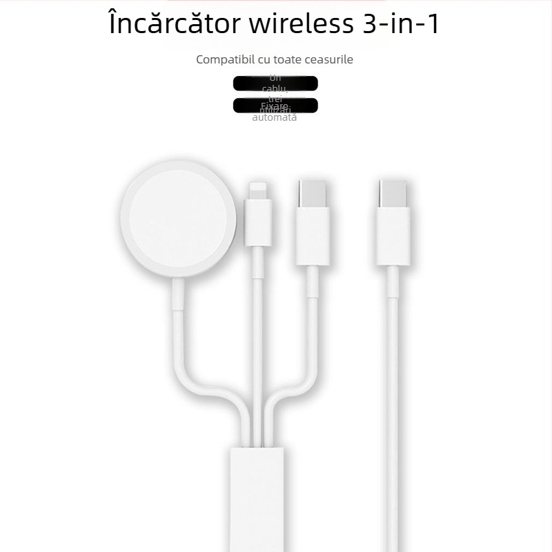 Încărcător wireless pentru Apple Watch pentru toate seriile, încărcare PD, încărcare magnetică, 2,5 A ieșire, putere totală 5 W