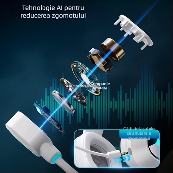 Căști gamer G9 Pro — Bluetooth wireless în trei moduri, cu microfon, pentru PC