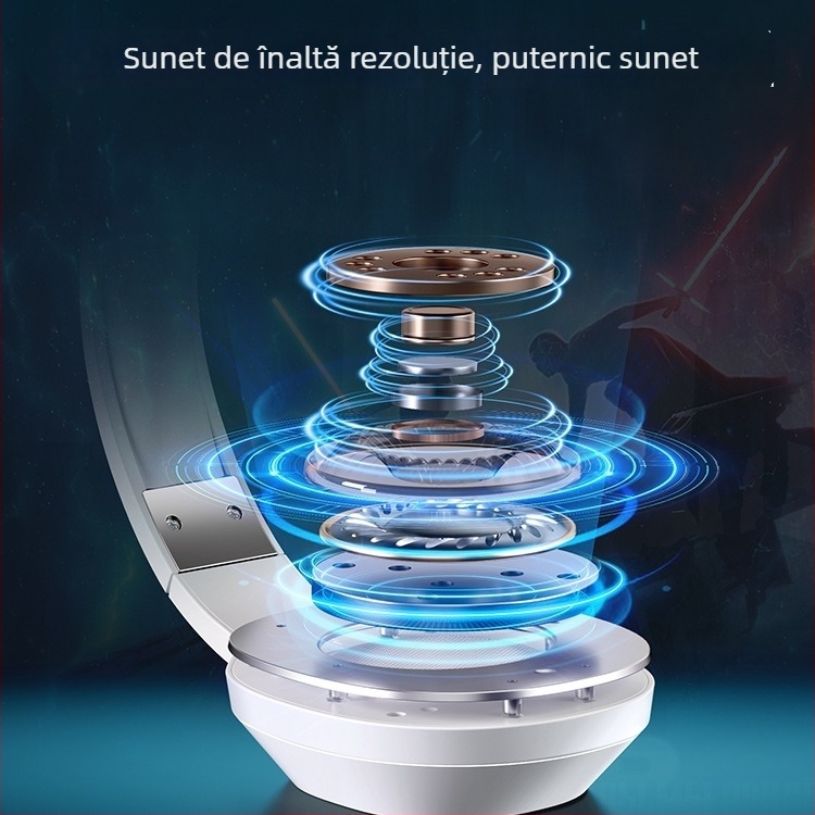 Căști gamer G9 Pro — Bluetooth wireless în trei moduri, cu microfon, pentru PC