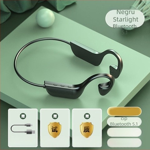 Căști Bluetooth cu conductie osoasă, design cu agățare pentru ureche, sunet stereo bilateral, Bluetooth 2.0, autonomie baterie 0–4 ore