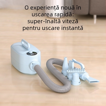Uscător cu aer cu apă pentru animale de companie, baie pentru pisici și câini, putere mare, funcționare silențioasă, 2000W+, motor DC, fir de încălzire spiral, 220V, model Habasi1, cu patru duze, protecție la supraincălzire