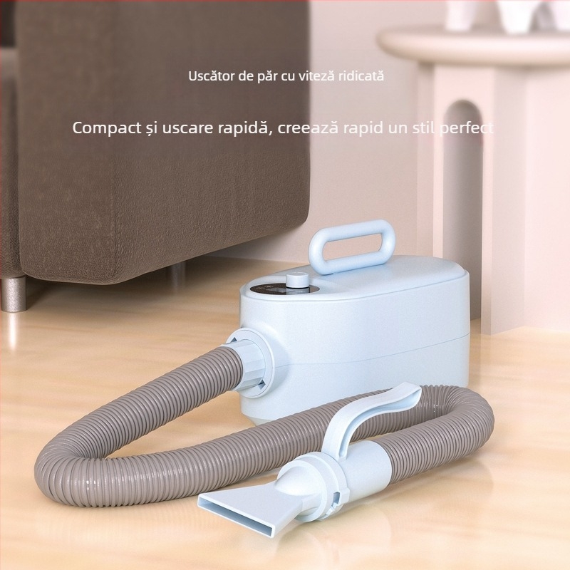 Uscător cu aer cu apă pentru animale de companie, baie pentru pisici și câini, putere mare, funcționare silențioasă, 2000W+, motor DC, fir de încălzire spiral, 220V, model Habasi1, cu patru duze, protecție la supraincălzire