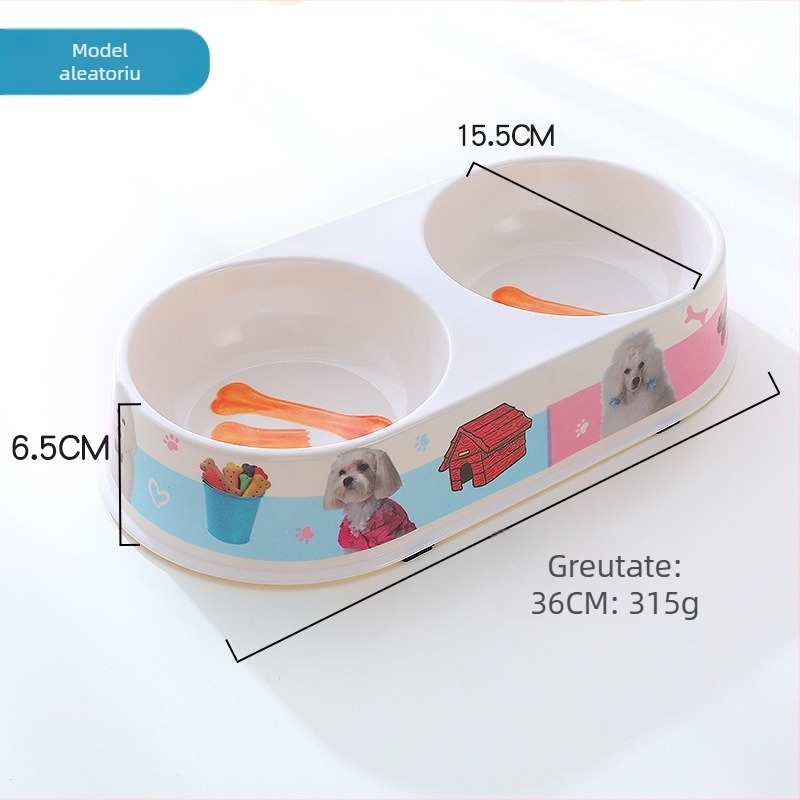 Vas oval dublu din melamină pentru animale de companie, cu distribuitor de apă • Material: Melamină • Brand: HAWOO • Etichetă privată licențiată: Da • Alimentare automată: Nu • Ambalare: 120 buc./cutie