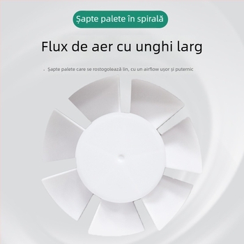 Ventilator de baie cu lame frontale, montaj tip fereastră din sticlă, 220 V, 15/18/25 W, control mecanic