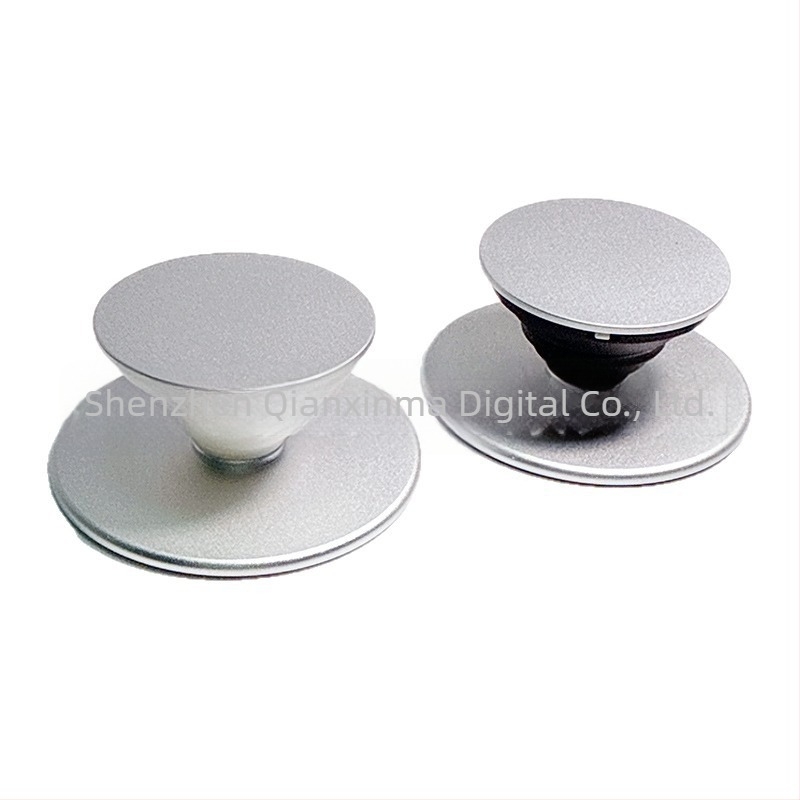 Suport magnetic Snap-On pentru telefon – ultra-subțire, ABS + TPU, magnet puternic, șasiu metalic; pentru utilizare de birou și selfie