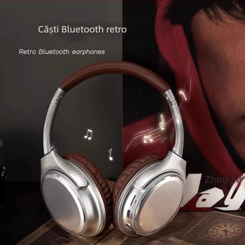 Căști Bluetooth fără fir cu anulare a zgomotului, Model M901, design retro
