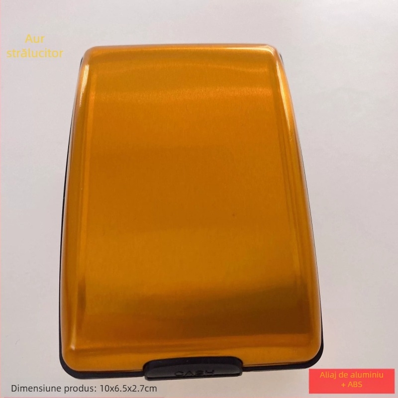 Suport RFID pentru carduri din aliaj de aluminiu Ruiyi — unisex, materiale: aliaj de aluminiu + ABS + oțel inoxidabil, model: portofel RFID din aliaj de aluminiu, lansare primăvara 2024