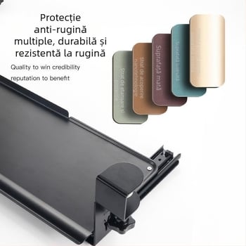 Tavă pentru tastatură cu suport sub birou, Model E-70, stil minimalist modern, fără găuri