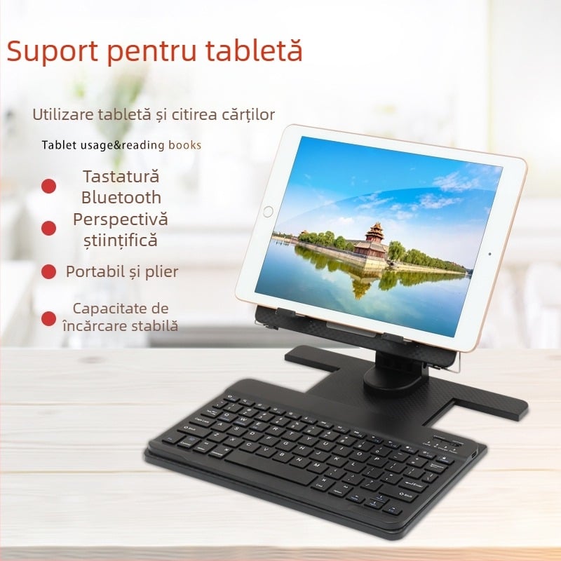 Suport pentru tabletă cu rotație, pliabil și ridicator (Model Y01 · 600 g)