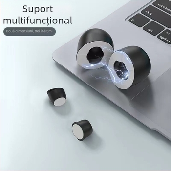 Suport de laptop invizibil, suport magnetic portabil pentru răcire, aliaj de aluminiu, model 0251, 62 g, pliabil
