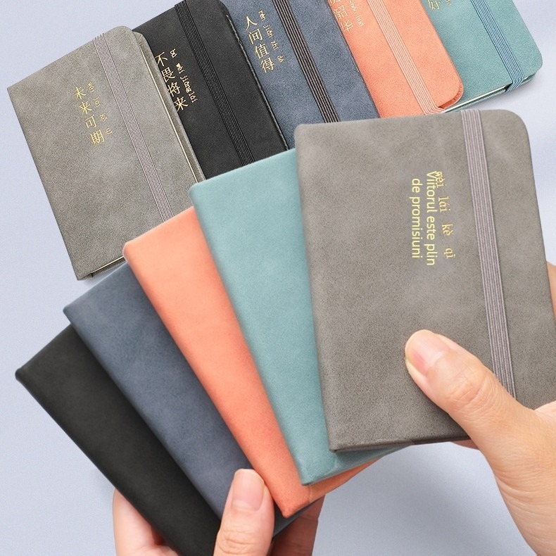 Notepad cu husă din piele ecologică, cataramă U, Dowling hârtie 80 g, 200-300 pagini