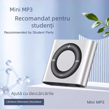 Mini MP3 player portabil pentru elevi - Redare MP3, exerciții de înțelegere auditivă în engleză, fără slot pentru card de extensie