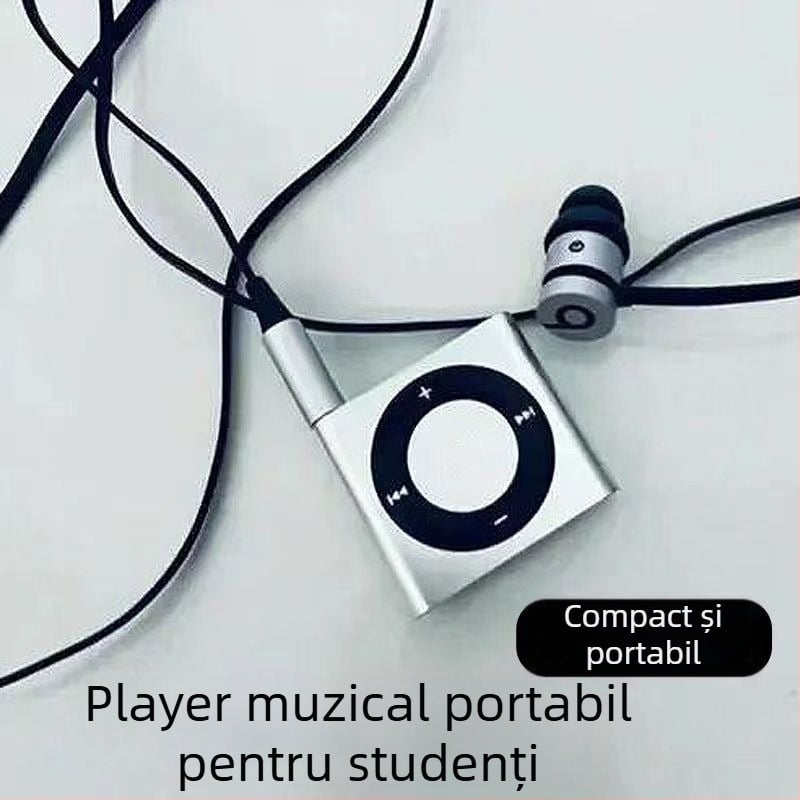 Mini MP3 player portabil pentru elevi - Redare MP3, exerciții de înțelegere auditivă în engleză, fără slot pentru card de extensie