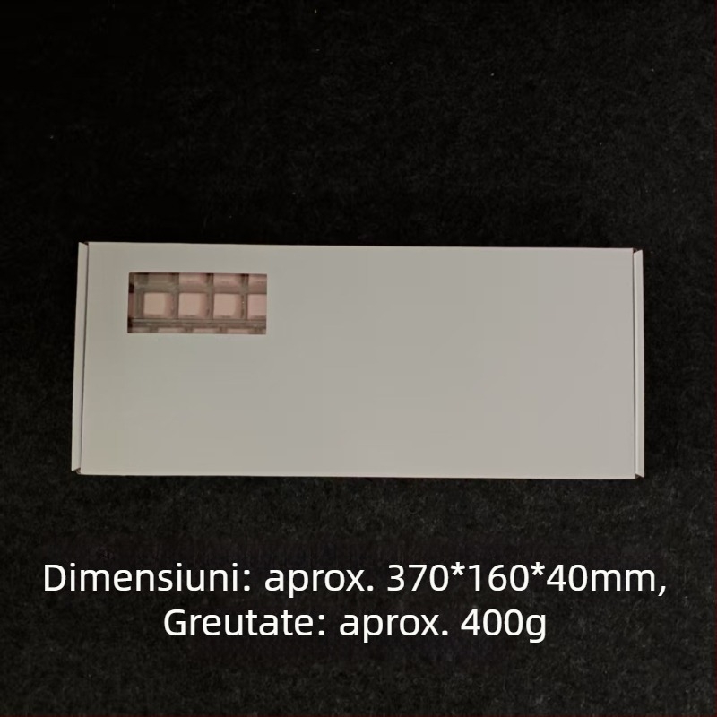 Set capace pentru taste Crystal Jelly, gravură pe margine, ABS, 136 taste, compatibil universal, garanție de 1 an