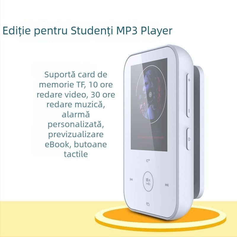 Player MP3/MP4 mini cu control tactil, Bluetooth, ultra-subțire, compact P3