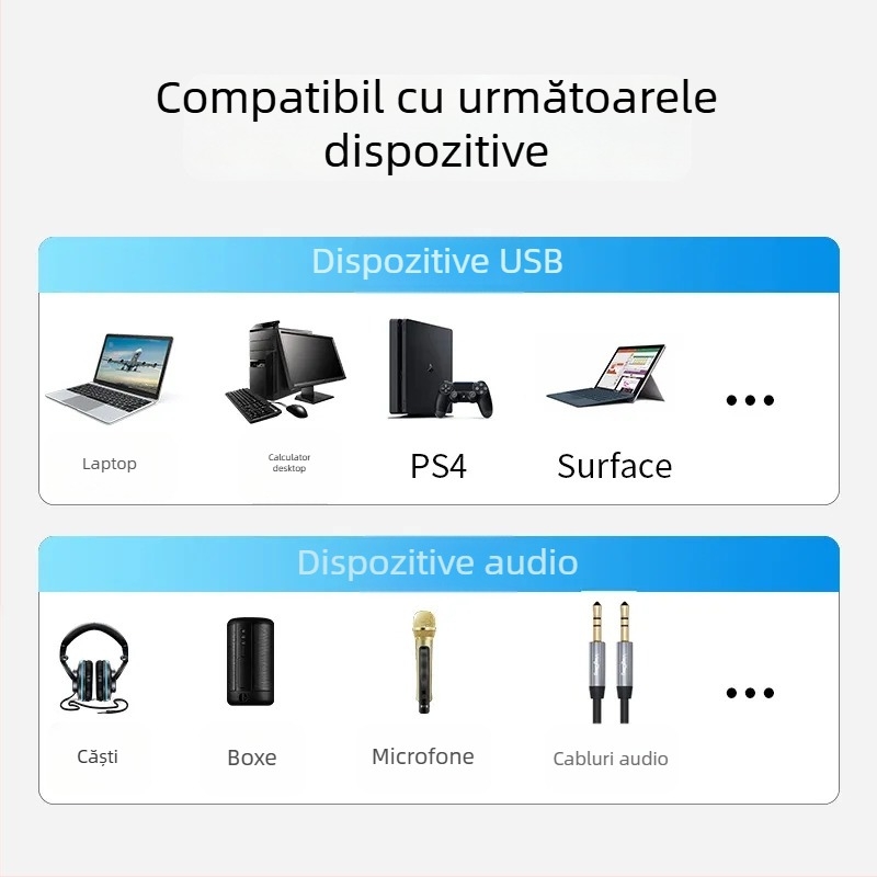 Card de sunet USB extern – intrare microfon 3,5 mm, sunet stereo, USB 2.0, model V-K, marcă Only Case