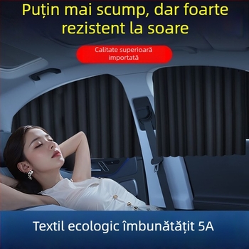 Cortină de umbrire pentru geamul lateral al mașinii, montaj magnetic, material PMMA, pentru acoperire dedicată a vehiculului