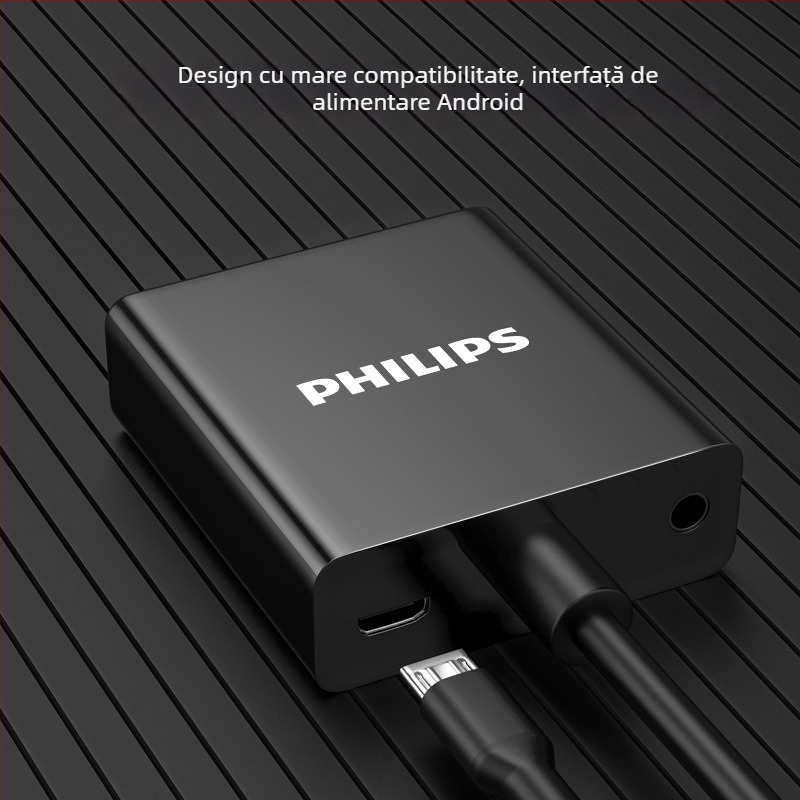 Adaptor HDMI către VGA cu audio, Philips model SWR1620A/93, cablu cupru 0.15 m