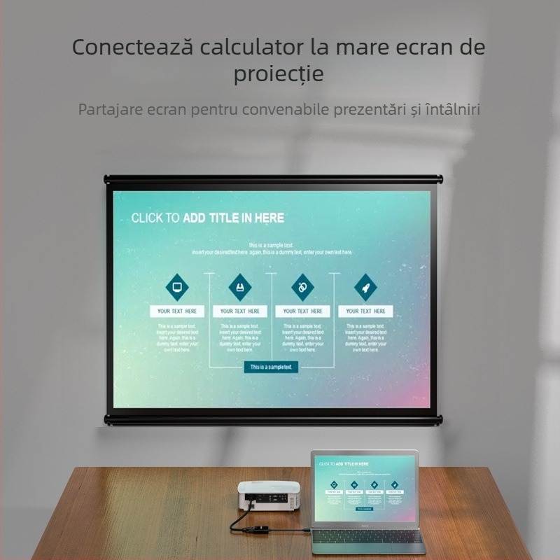 Adaptor HDMI către VGA cu audio, Philips model SWR1620A/93, cablu cupru 0.15 m