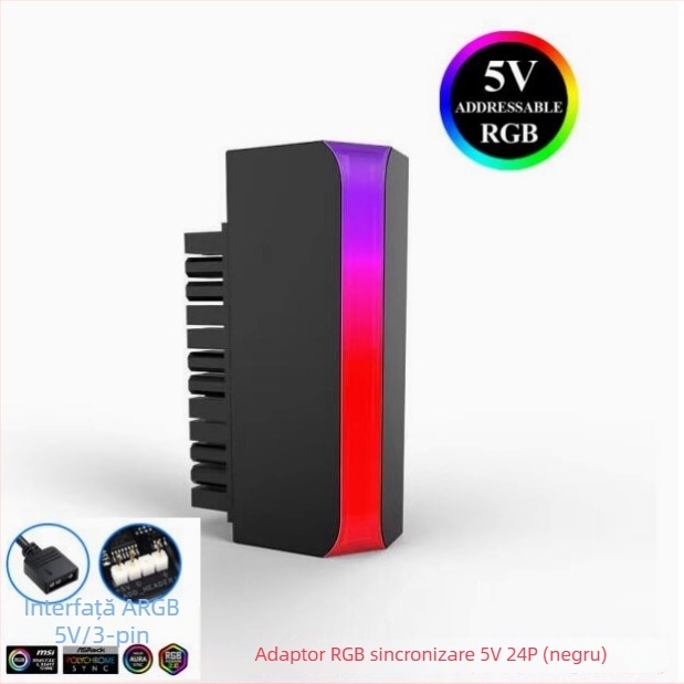 Nehe adaptor ATX 24 pini pentru PC desktop, pentru placă de bază – adaptor 24p