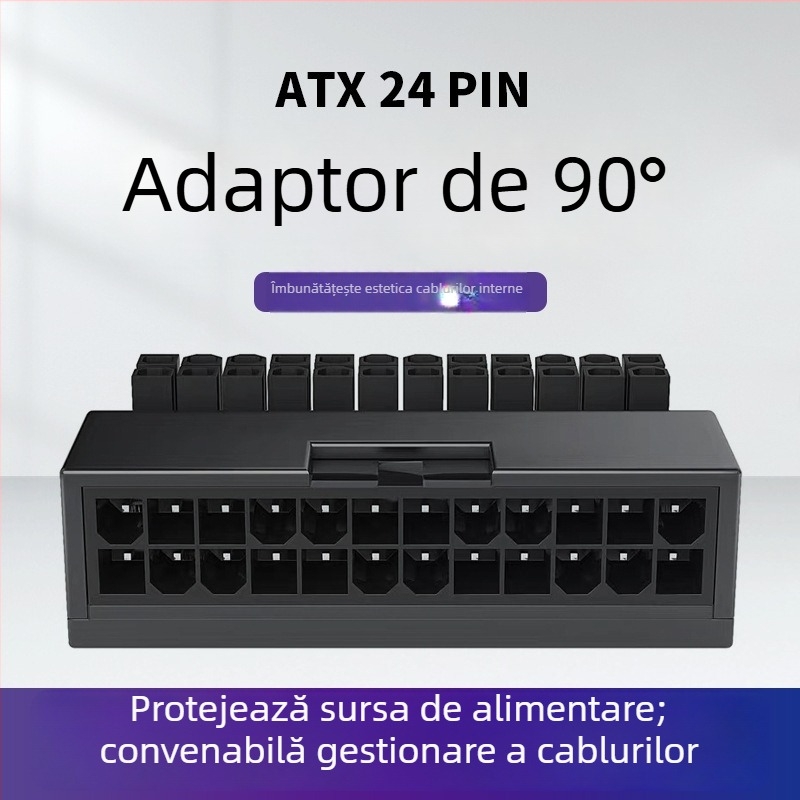 Nehe adaptor ATX 24 pini pentru PC desktop, pentru placă de bază – adaptor 24p