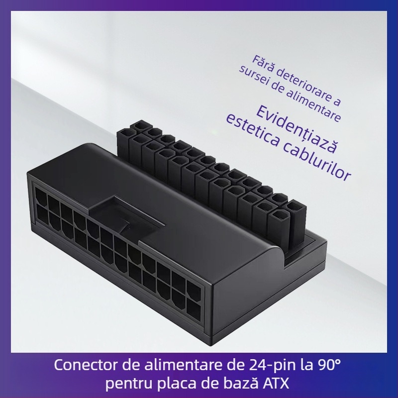Nehe adaptor ATX 24 pini pentru PC desktop, pentru placă de bază – adaptor 24p