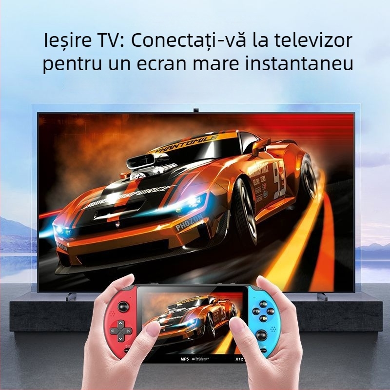 Consolă portabilă de jocuri ACT, memorie de 8GB, interfață USB, ieșire AV video și audio, sistem de operare simplu