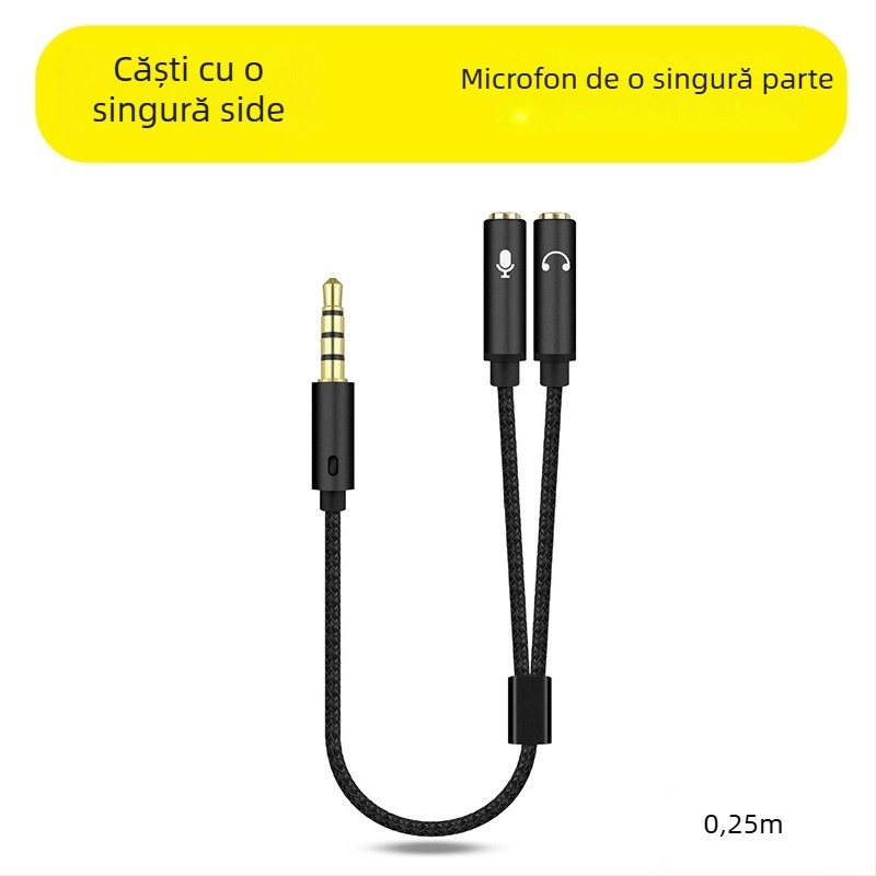 Rxix luoxi adaptor cablu pentru căști și microfon, splitter ieșire audio 1 la 2