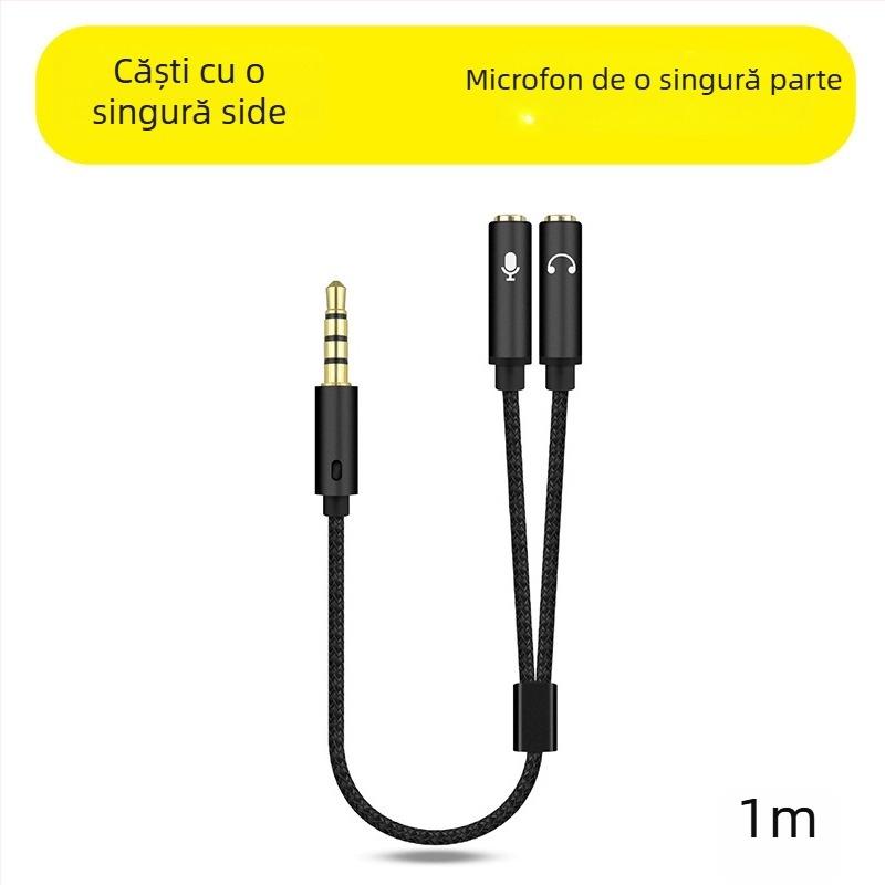 Rxix luoxi adaptor cablu pentru căști și microfon, splitter ieșire audio 1 la 2
